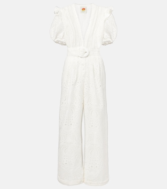 Broderie anglaise cotton jumpsuit  | Farm Rio