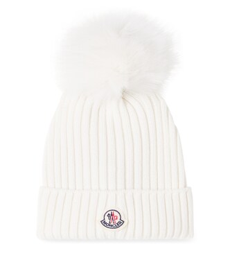 Ribbed-knit virgin wool beanie | Moncler Enfant