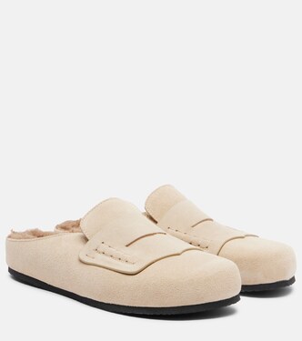 Shearling-lined suede mules | Jacquemus