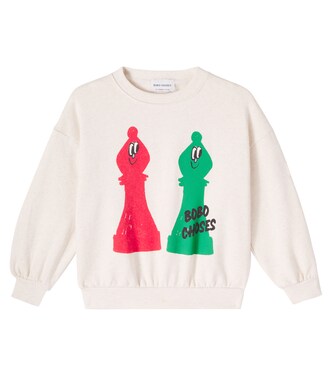 Checkmate cotton sweatshirt | Bobo Choses