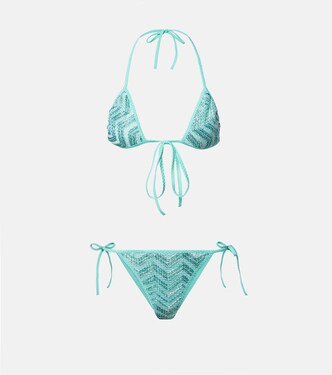 Haut de bikini Zigzag en lamé | Missoni