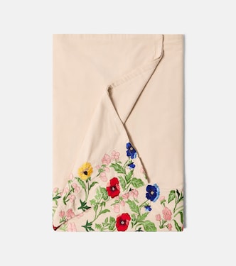 Embroidered cotton tablecloth | Les-Ottomans