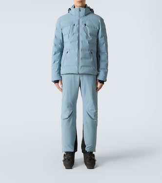 角男　希少　The arth × Peak ざーす　ざぁーす　ヌルテカ Nuke hooded down ski jacket in blue - Aztech Mountain | Mytheresa