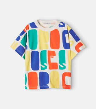 Logo colorblock cotton T-shirt | Bobo Choses