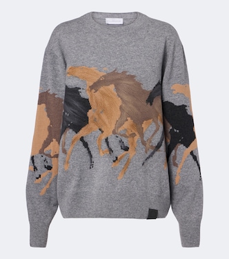 Intarsia virgin wool sweater | Stella McCartney