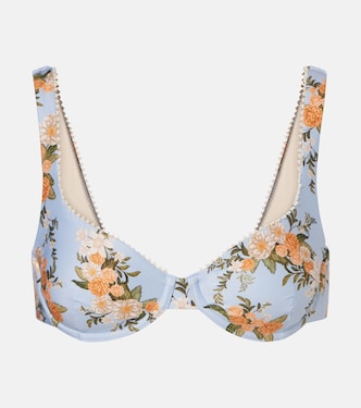 Hacienda floral bikini top | Agua by Agua Bendita