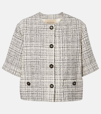 Cotton-blend tweed jacket  | Valentino