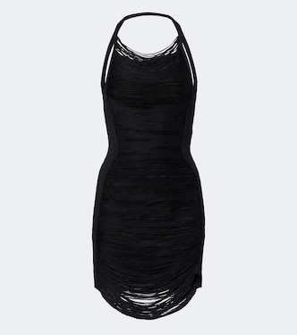 Vestido corto con flecos | The Attico