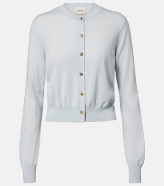 Tansy cropped wool and cashmere cardigan | Khaite