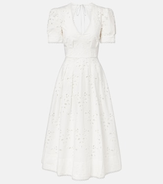 Artesan broderie anglaise midi dress | Rebecca Vallance