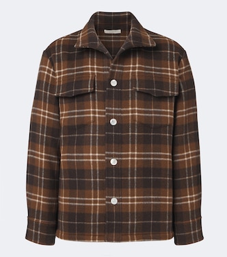 St. Moritz plaid cashmere overshirt | Umit Benan