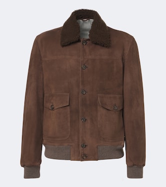  Shearling-lined suede jacket | Eleventy