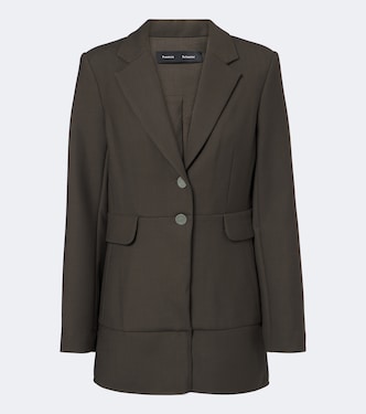 Maera ruffled wool-blend blazer | Proenza Schouler