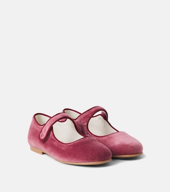 Velvet Mary Jane flats | La Coqueta