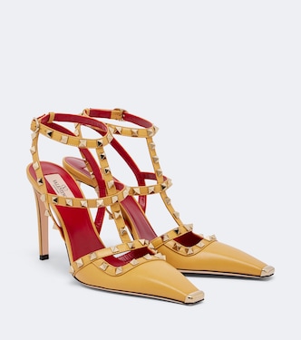Rockstud leather slingback pumps | Valentino Garavani