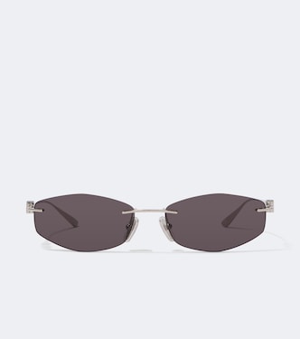 Ovale Sonnenbrille Nano D-Frame | Balenciaga