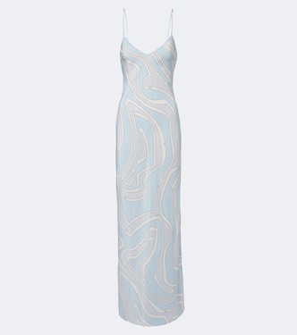 Labirinto silk crêpe de chine gown | Pucci