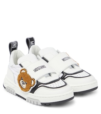 Logo leather sneakers | Moschino Kids