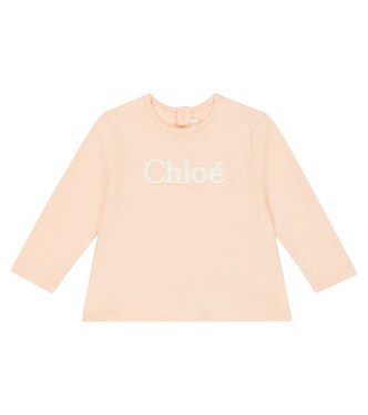 Baby Longsleeve aus Baumwoll-Jersey | Chloé Kids