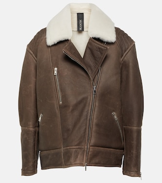 Lederjacke mit Shearling | Blancha
