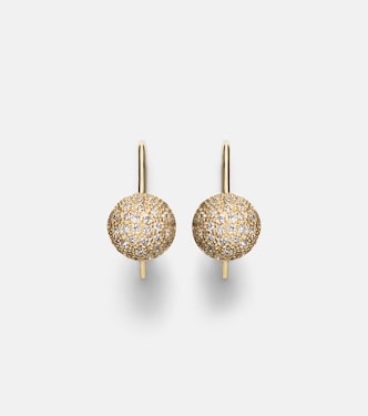 Boucles d'oreilles Sphere en or 18 ct et diamants | Ileana Makri