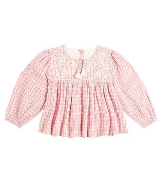 Vally checked cotton blouse | Louise Misha