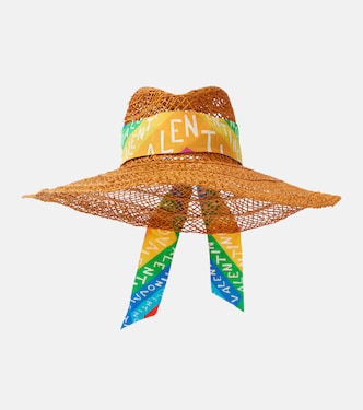 Valentino Chevron 24 straw sun hat | Valentino