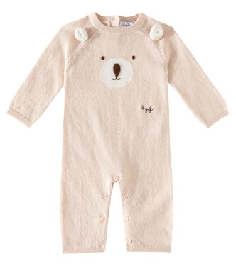 Baby embroidered virgin wool onesie | Il Gufo