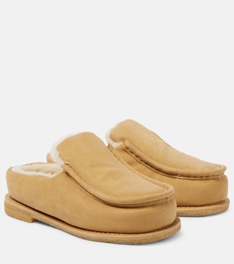 Shearling-lined suede mules | JW Anderson