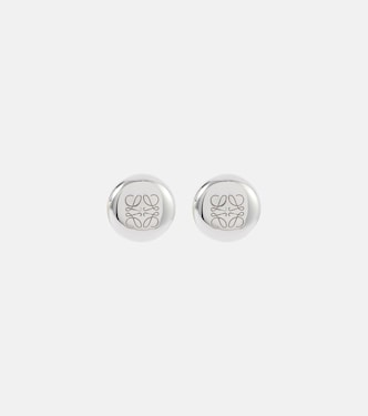 Anagram Pebble sterling silver stud earrings | Loewe