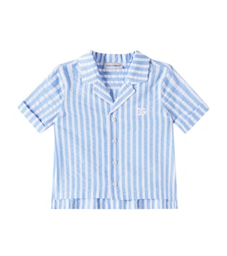 Baby DG striped cotton shirt | Dolce&Gabbana Kids