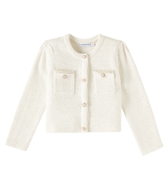 Sequined cotton-blend cardigan | Self-Portrait Kids