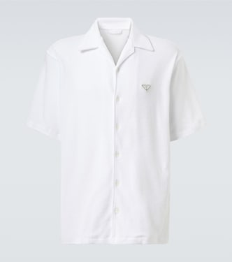 Cotton terry bowling shirt | Prada