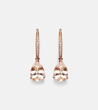 Blush 18kt rose gold earrings with diamonds and morganites | Bucherer Fine Jewellery