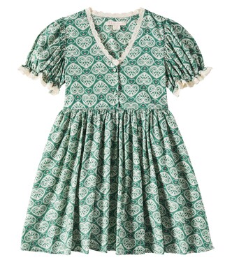 Coeur lace-trimmed printed cotton dress | Konges Sløjd