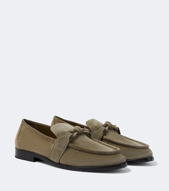 Astaire Knot suede loafers | Bottega Veneta