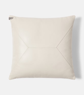 Coussin Monili en cuir | Brunello Cucinelli