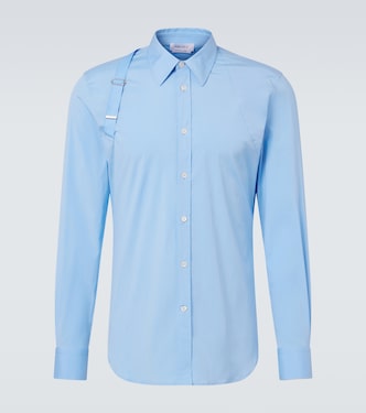 Cotton-blend poplin shirt | McQueen