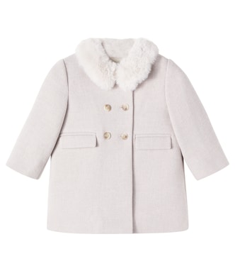 Baby Moka wool-blend coat | Bonpoint