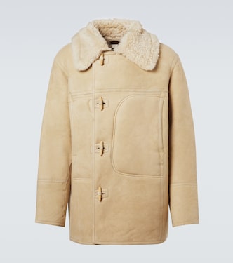 Shearling-lined suede coat | RRL