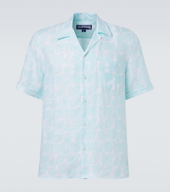 Charli floral linen bowling shirt | Vilebrequin