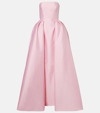 Strapless bustier gown | Monique Lhuillier