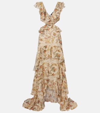 Printed silk-blend maxi dress | Etro