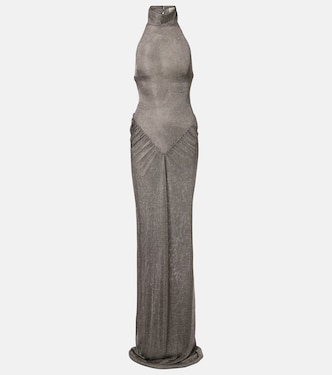 Cass ruched semi-sheer maxi dress | The New Arrivals Ilkyaz Ozel
