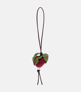 Radish knitted bag charm | JW Anderson