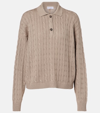 Polo en coton mélangé | Brunello Cucinelli