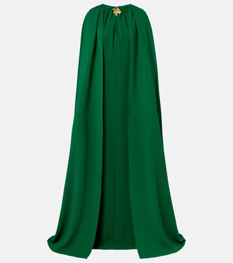 Cyclamen真丝混纺乔其纱罩衫裙 | Oscar de la Renta