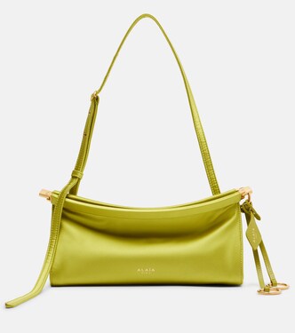 Le Click East West S号皮革边饰缎布单肩包 | Alaïa
