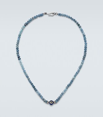 Collar de plata de ley 925 con cuentas y piedras | Ileana Makri