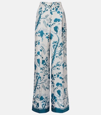 Floral silk pajama pants | Erdem